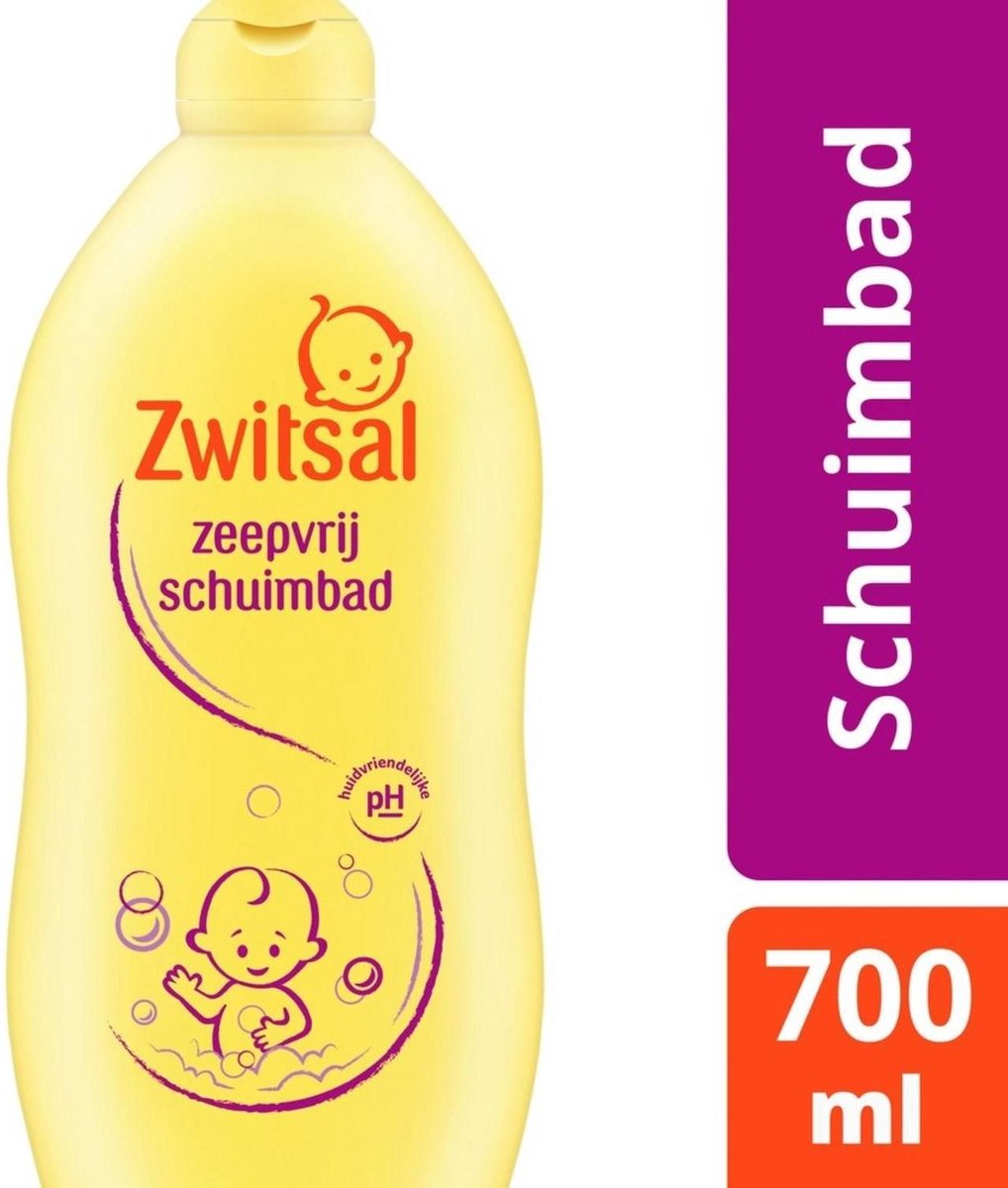 Zwitsal Bébé - Bain moussant sans savon - 6 x 700ml - Pack économique de 6