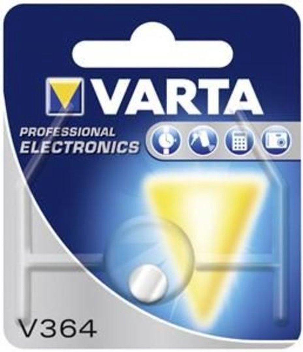 2 pièces - pile bouton Varta V364 20mAh 1.55V