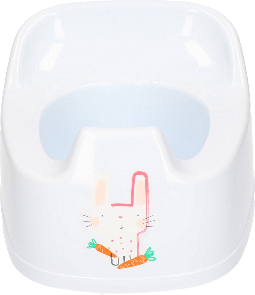 1x Pot Bébé/ bambin pipi / pot de toilette blanc imprimé avec ours 27 cm - Apprentissage de la propreté - Pot bébé