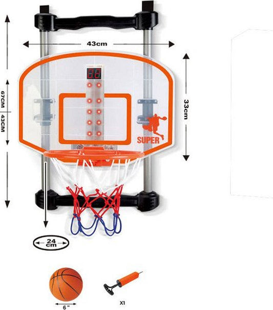 Accroche-porte pour panneau de basket-ball avec comptoir