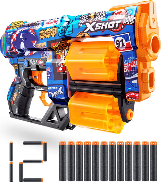 ZURU - XSHOT - Skins Dread blaster - Skin Sonic the Hedgehog(12 flèches) par ZURU