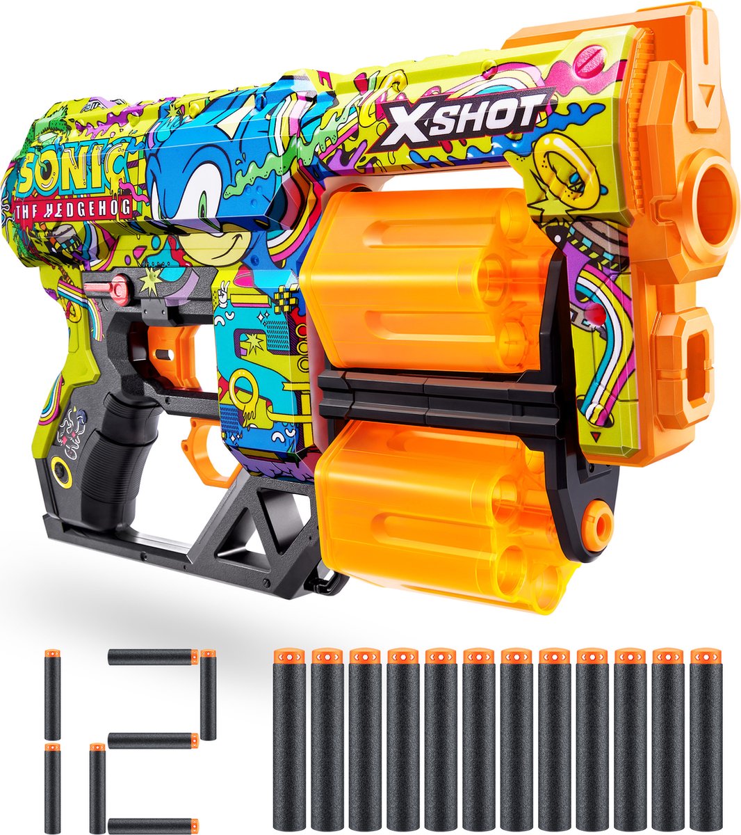 ZURU - XSHOT - Skins Dread blaster - Skin Sonic the Hedgehog(12 flèches) par ZURU