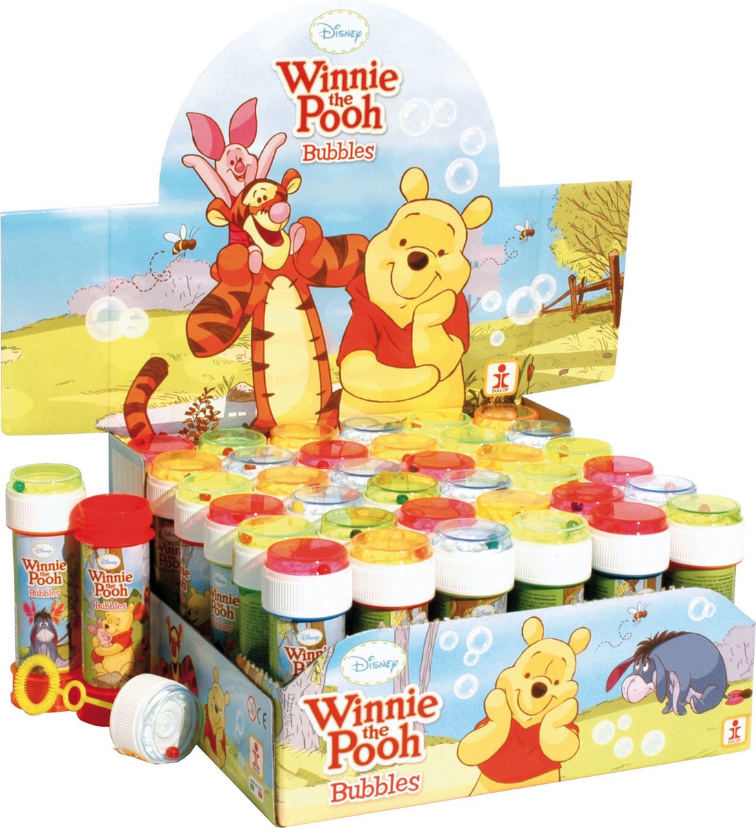 10x Bouteilles à bulles Winnie de Poeh avec jeu 60 ml pour enfants - Jouets distributeurs - speelgoed à saisir