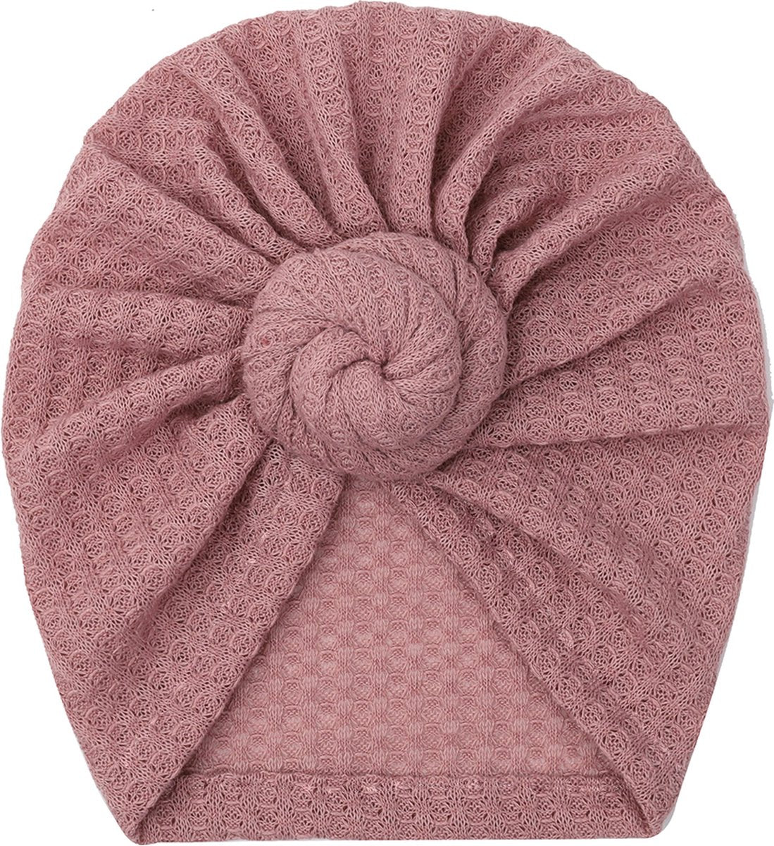 2 Pièces - Turban Bonnets Bébé Filles - Rose Taupe - 6-18 mois