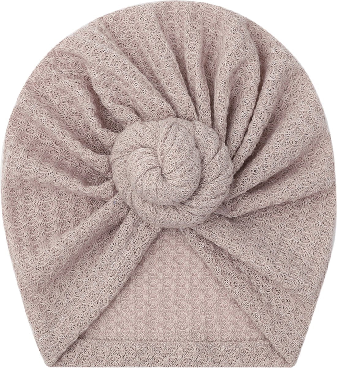 2 Pièces - Turban Bonnets Bébé Filles - Rose Taupe - 6-18 mois