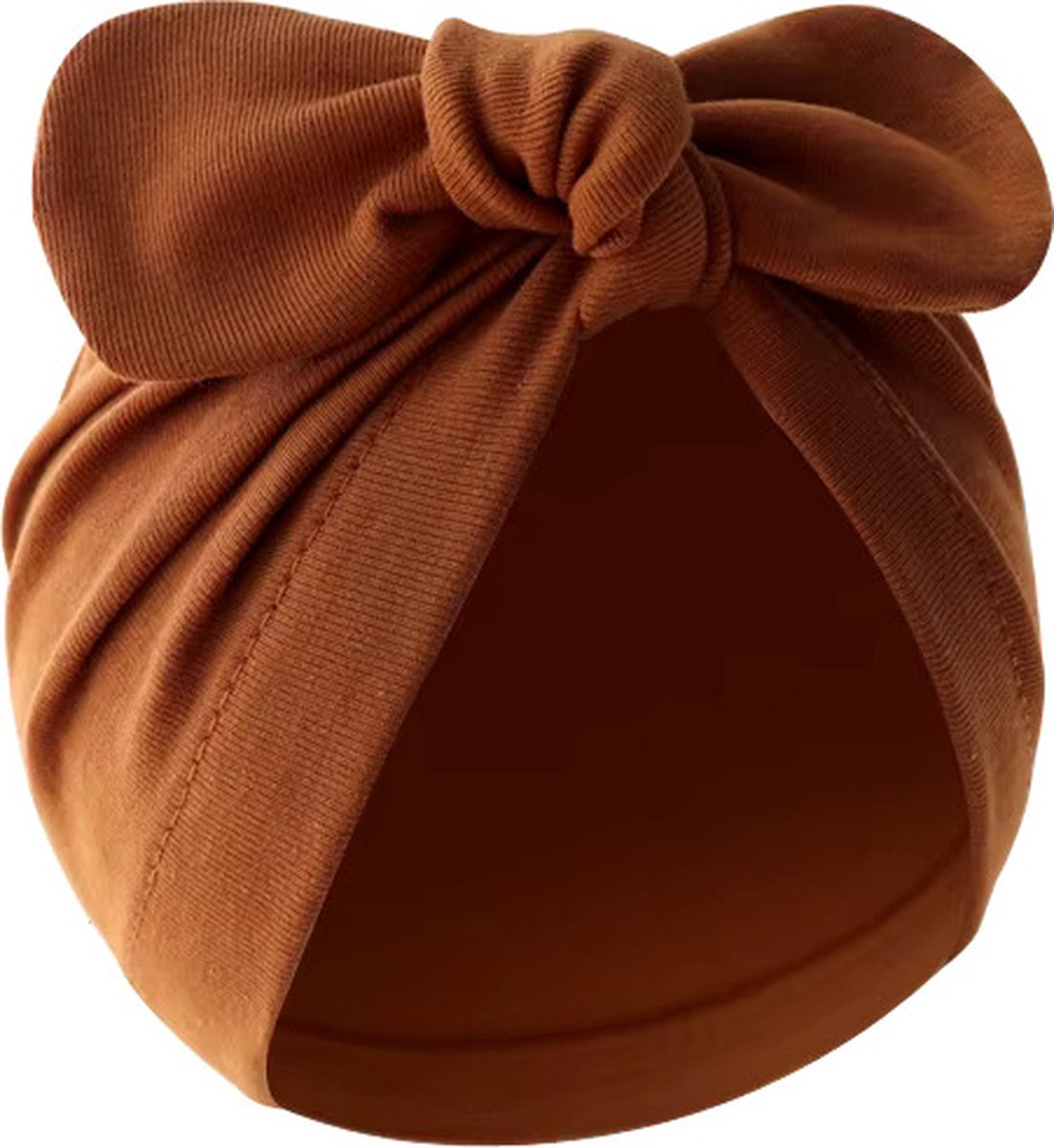 3 Pièces - Bonnets Bébé Nouveau-Né avec Noeud - 0-3 mois - Marron Beige Rose