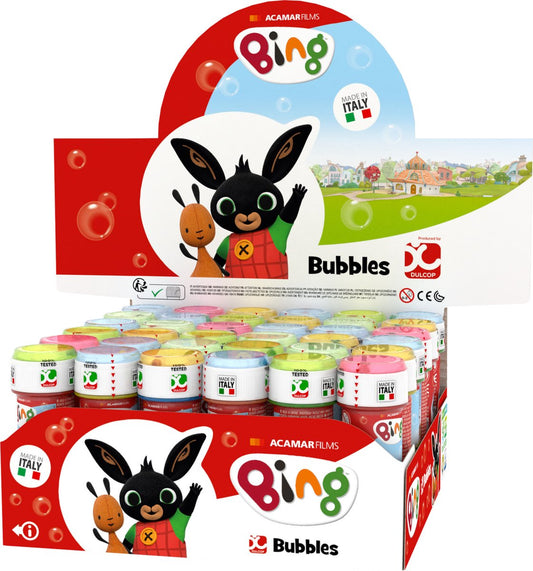 3x Bouteilles à bulles Bing avec jeu 60 ml pour enfants - Jouets distributeurs - speelgoed à saisir