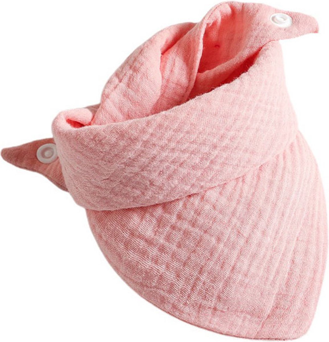 7 pièces Bavoirs Bandana Hydrophile - Rose - Jaune - Crème - Brun Rouille