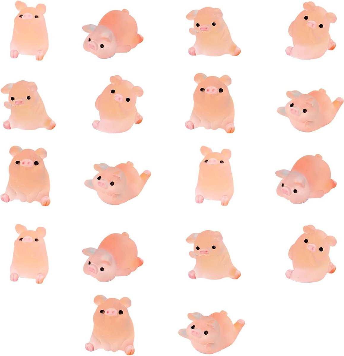 18 petits cochons porte-bonheur pour une décoration de gâteau faite main - faites-le vous-même