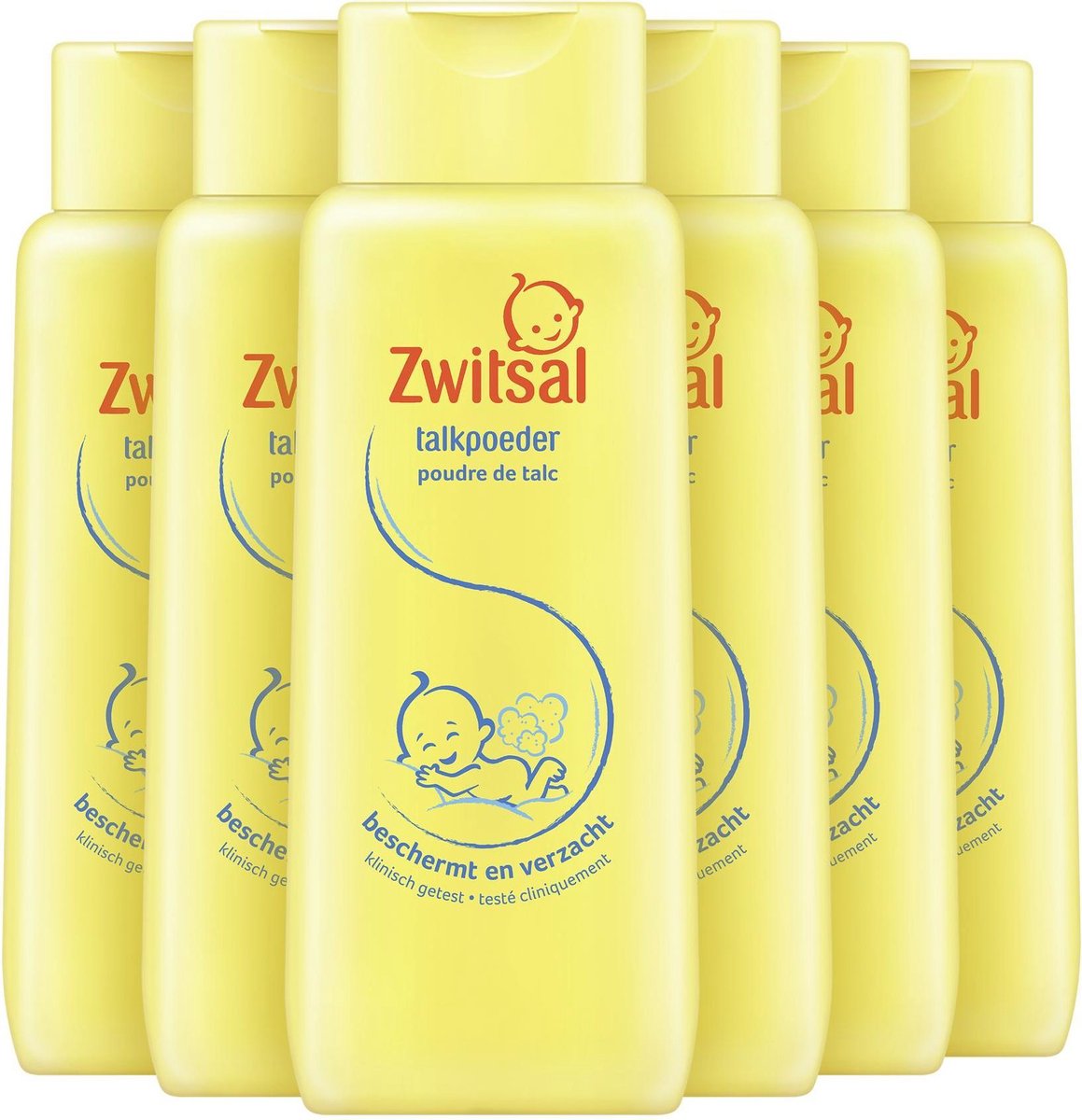 Zwitsal de talc Zwitsal - 6 x 100 gr - Emballage avantage