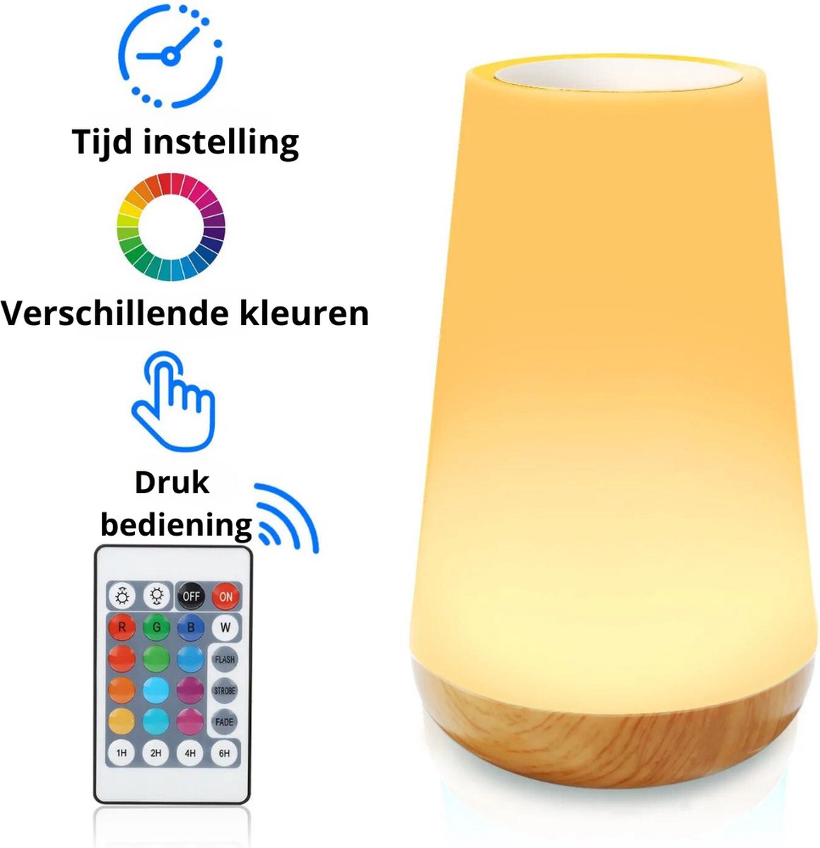 2 pièces - veilleuse pour adultes - lampe de table - veilleuse rechargeable USB enfants - lampe de lecture - Lumière de réveil - Lampe d'ambiance - Éclairage LED - lampe de chevet pour bébé, enfants & adultes - dimmable - commande tactile - 15 CM