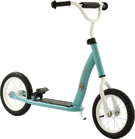 2Cycle Step - Pneumatiques - 12 pouces - Turquoise - Trottinette - Trottinette