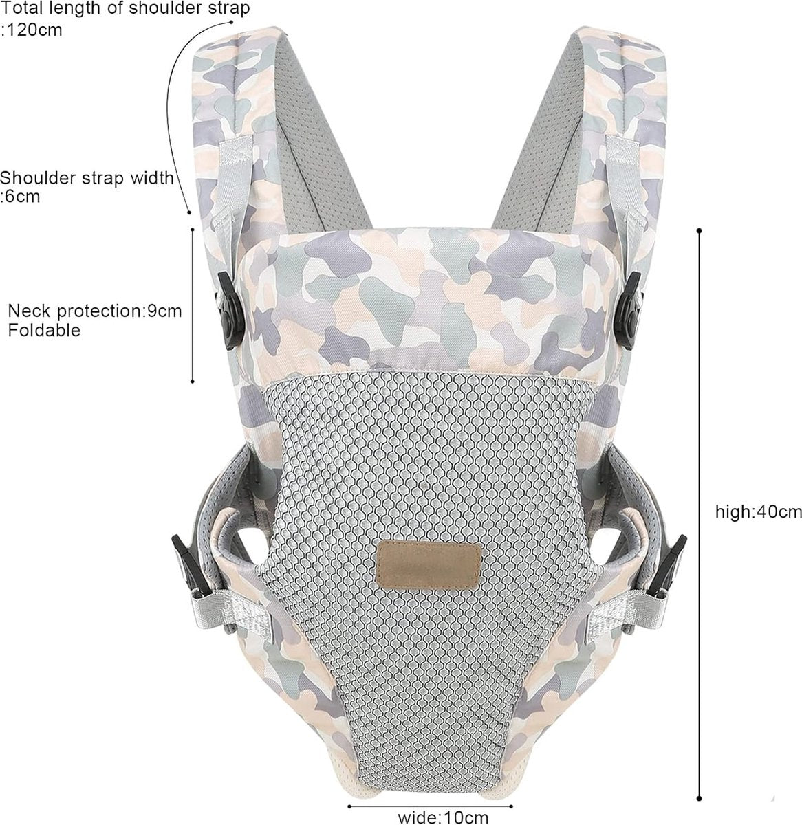 (Style B) Porte-bébé - Porte-bébé ergonomique mains libres 4 en 1 pour nouveau-nés - Porte-bébé souple - pour bébés de 3 à 20 kg de 3 à 36 mois - Porte Bébé - Porte-bébé - Porte-enfant - Porte-bébé - Drager bébé