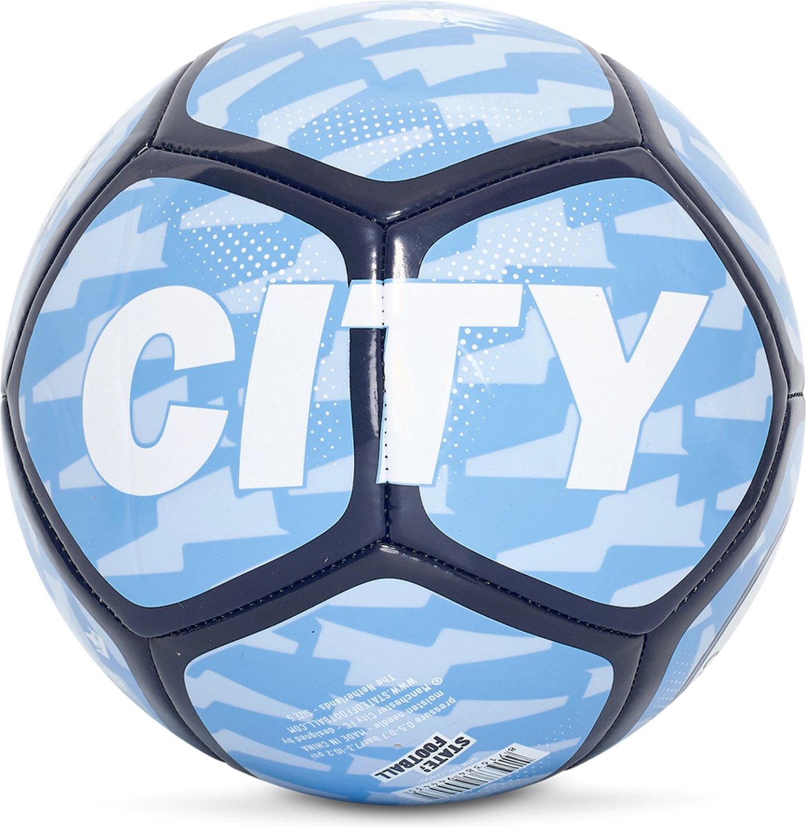 Accueil de football avec le logo de Manchester City