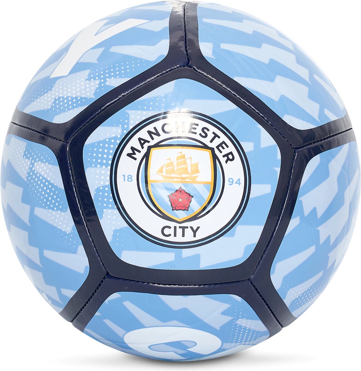 Accueil de football avec le logo de Manchester City