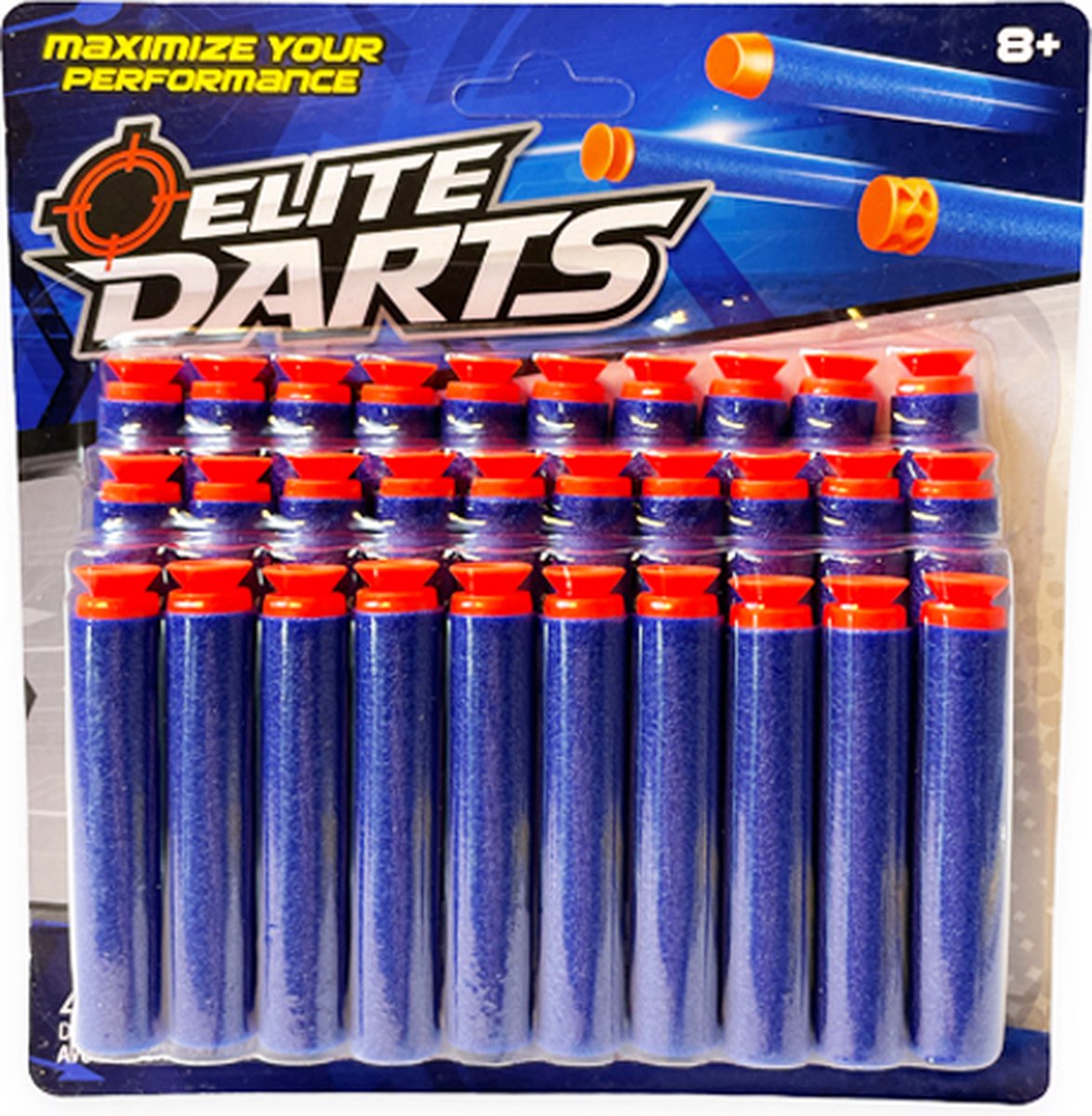 60 flèches de fléchettes avec ventouse - adaptées aux pistolets Nerf, blaster jouet - fléchettes Elite Darts - 2 paquets de flèches