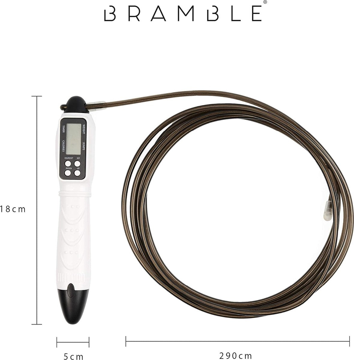 2 Cordes à sauter à sauter réglables numériques – avec compteur de calories à écran LCD | Idéal pour le Crossfit, la Boxe MMA, le Fitness, l'entraînement | Entraînez-vous à la maison ou en salle de sport