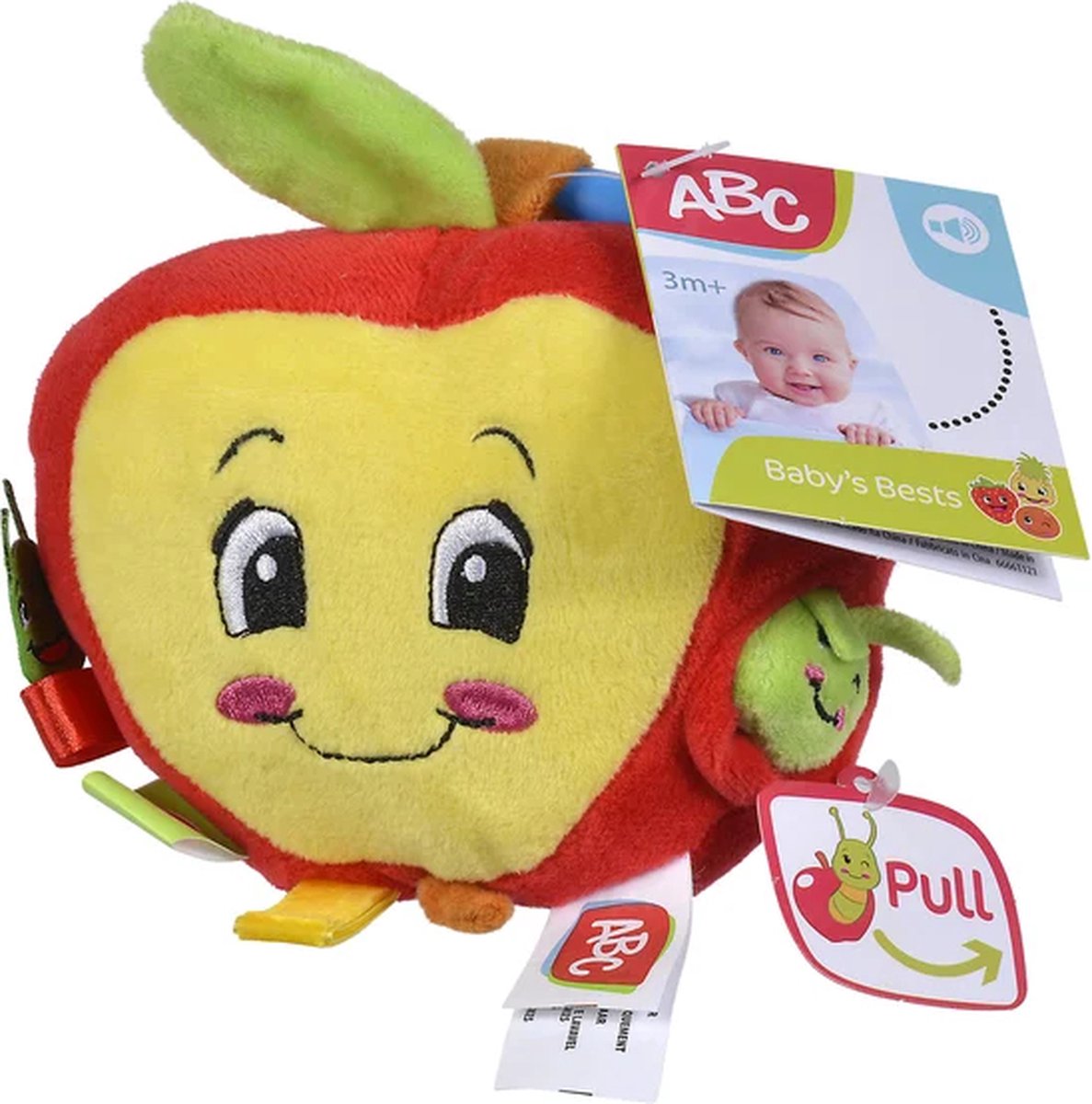 ABC Activities Jouet en peluche Pomme avec chenille