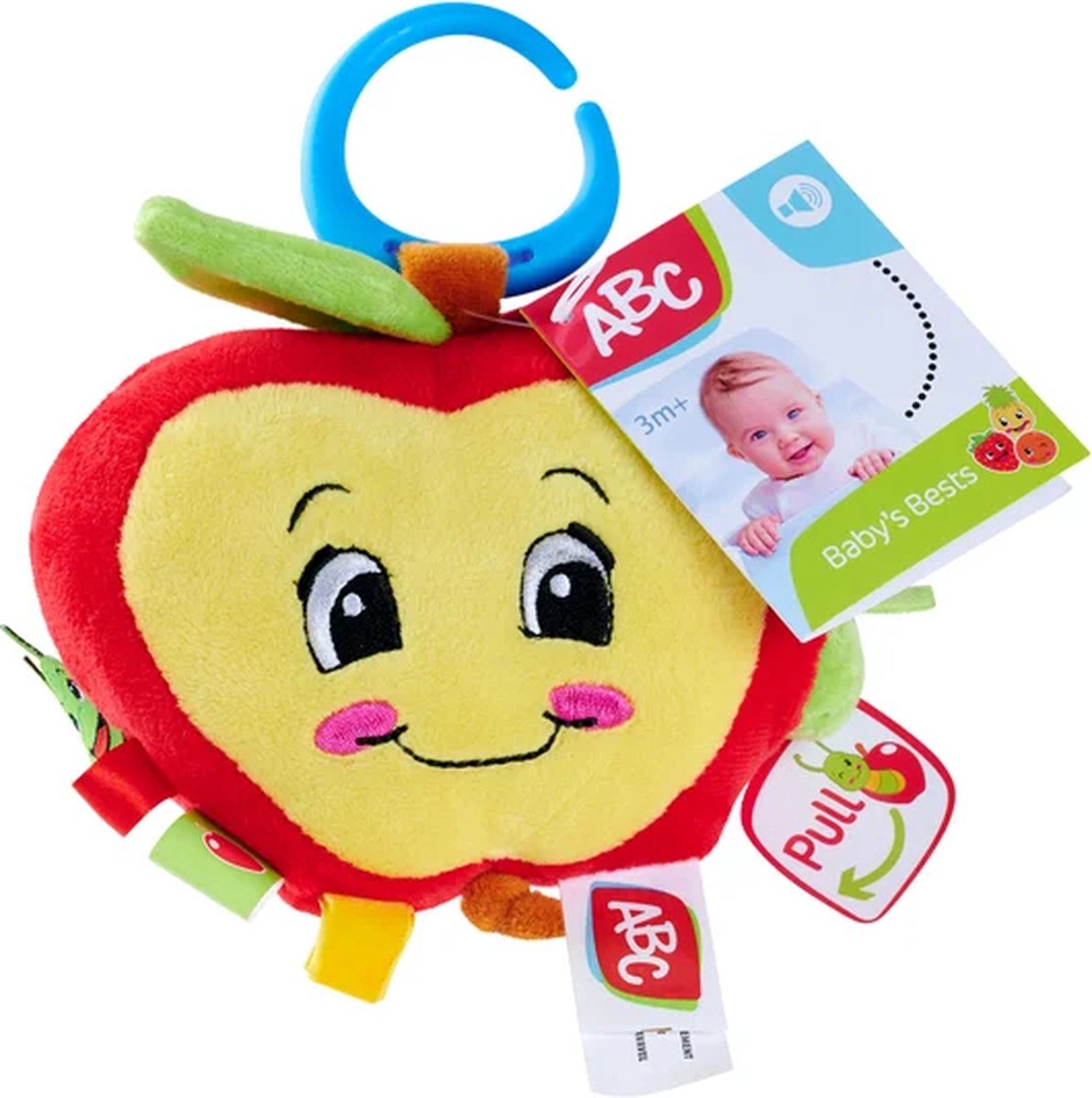 ABC Activities Jouet en peluche Pomme avec chenille