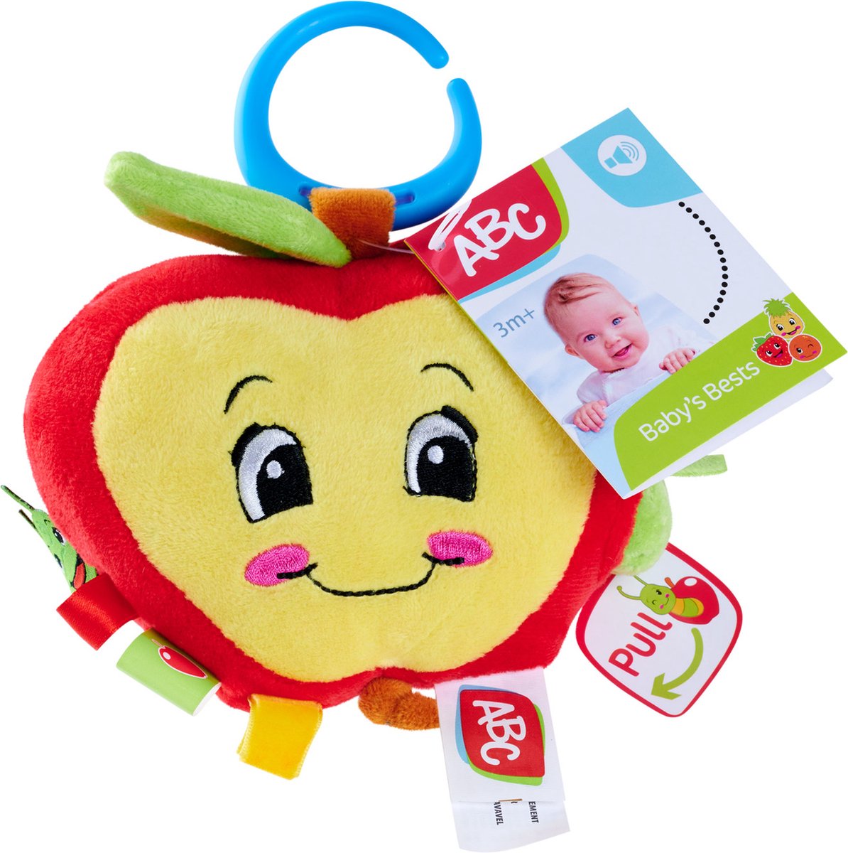 ABC Activities Jouet en peluche Pomme avec chenille