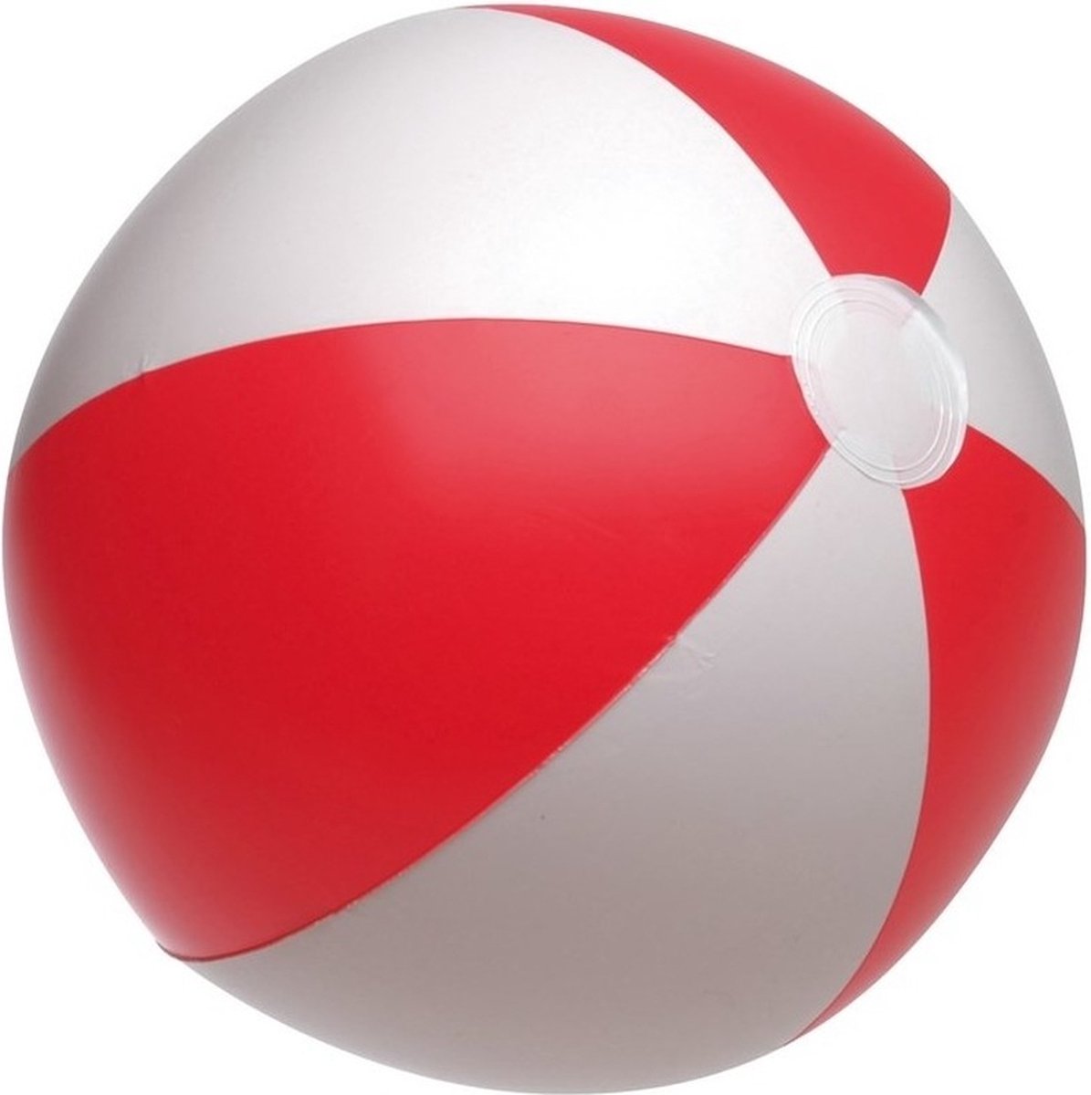 1x Ballon de plage jouet gonflable rouge / blanc 28 cm - Ballons de plage - Jouets d'extérieur - Jouets de plage