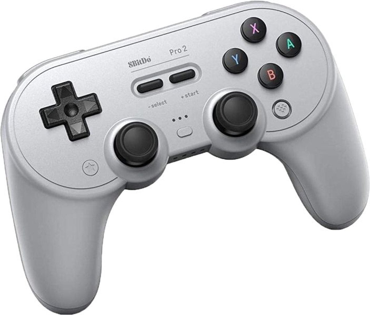 8Bitdo Pro2 Gris Bluetooth/USB Manette de jeu Analogique/Numérique Nintendo Switch, Nintendo Switch Lite, PC