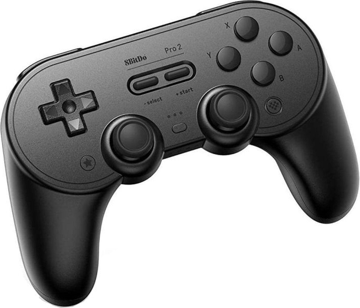 8Bitdo Pro2 Noir Bluetooth/USB Manette de jeu Analogique/Numérique Nintendo Switch, Nintendo Switch Lite, PC