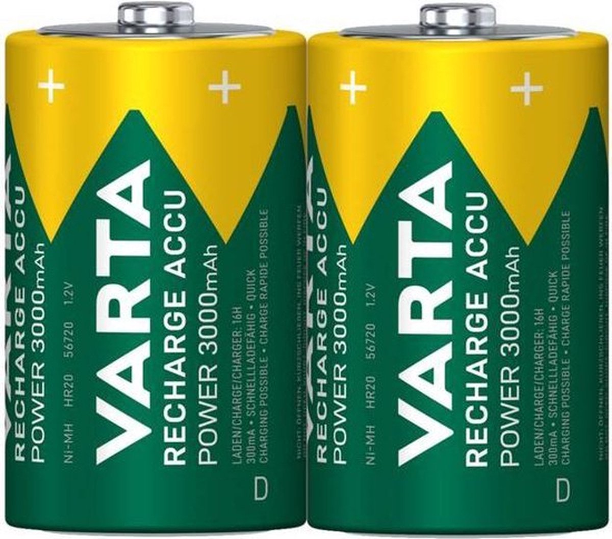 1x2 pile rechargeable Varta AA Ready2Use NiMH 2100 mAh Mignon - 2 pièces