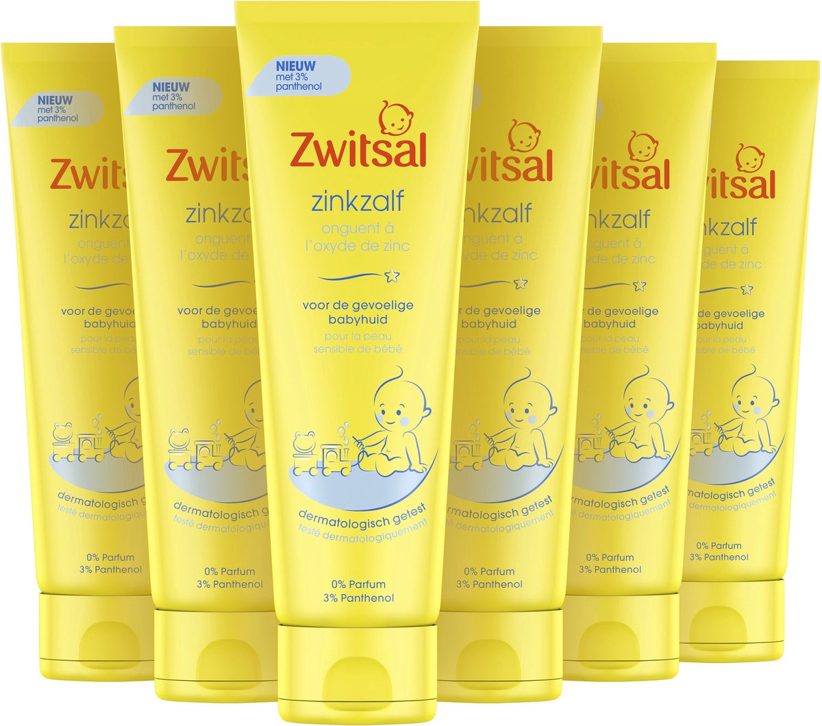 Zwitsal Bébé Zinc Soins de la peau - 6x100 ML - Pack économique