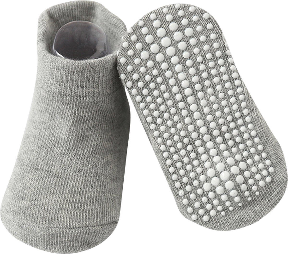 6 Paires - Chaussettes Antidérapantes Enfant Bébé - 1-3 ans - Violet Rose - Chaussettes basses