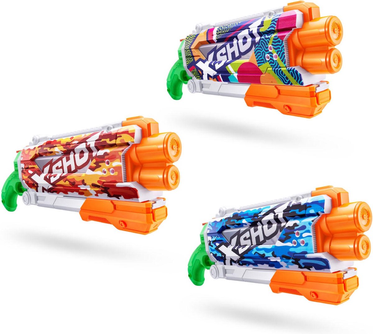 ZURU X- Shot Pistolet à eau à remplissage Fast Skins Pump Action, 500 ml