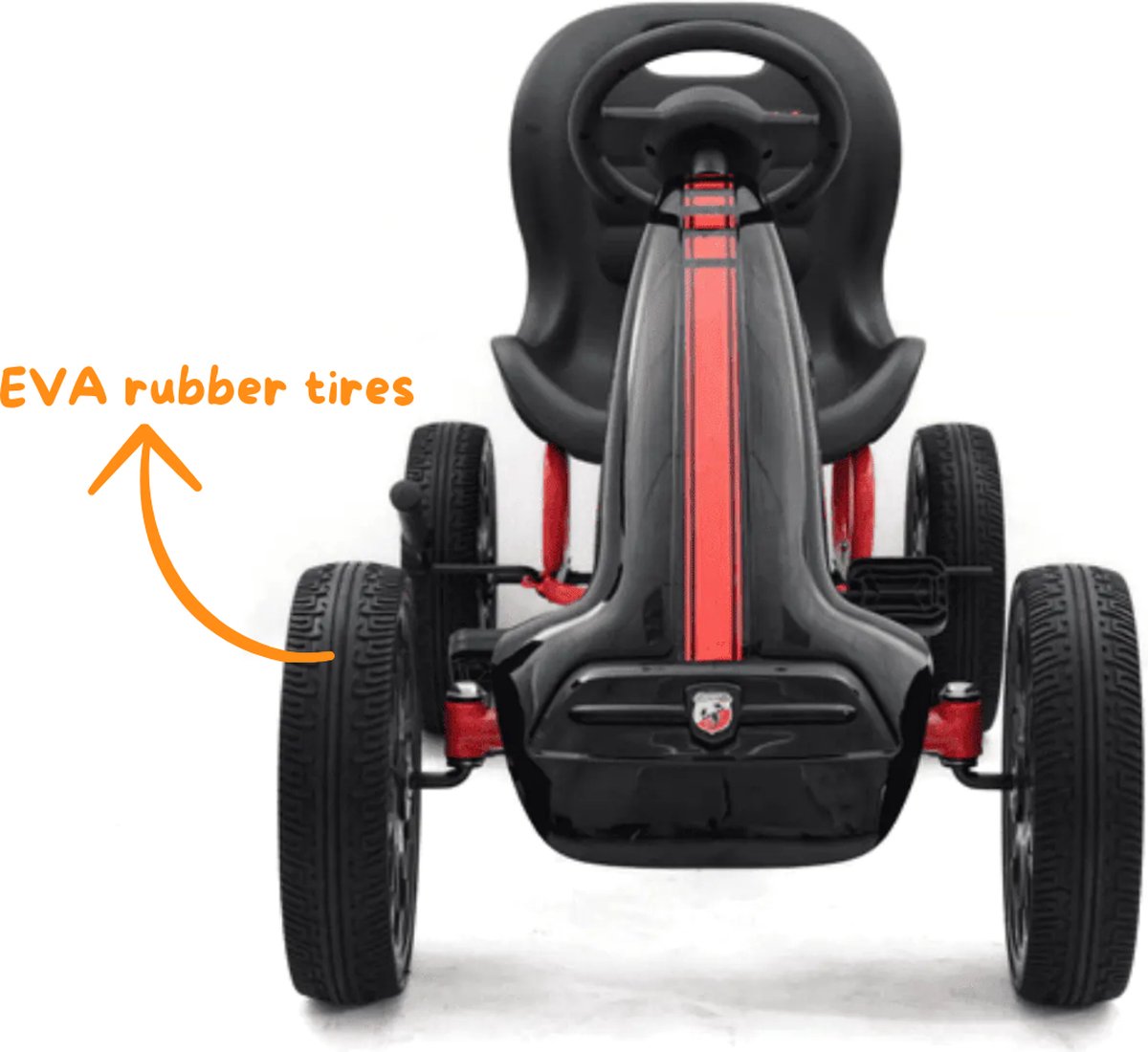 Abarth Kart À Pédales Noir Enfant