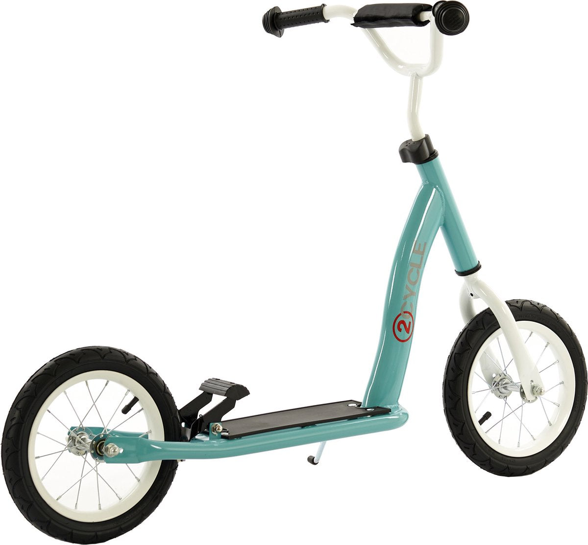 2Cycle Step - Pneumatiques - 12 pouces - Turquoise - Trottinette - Trottinette