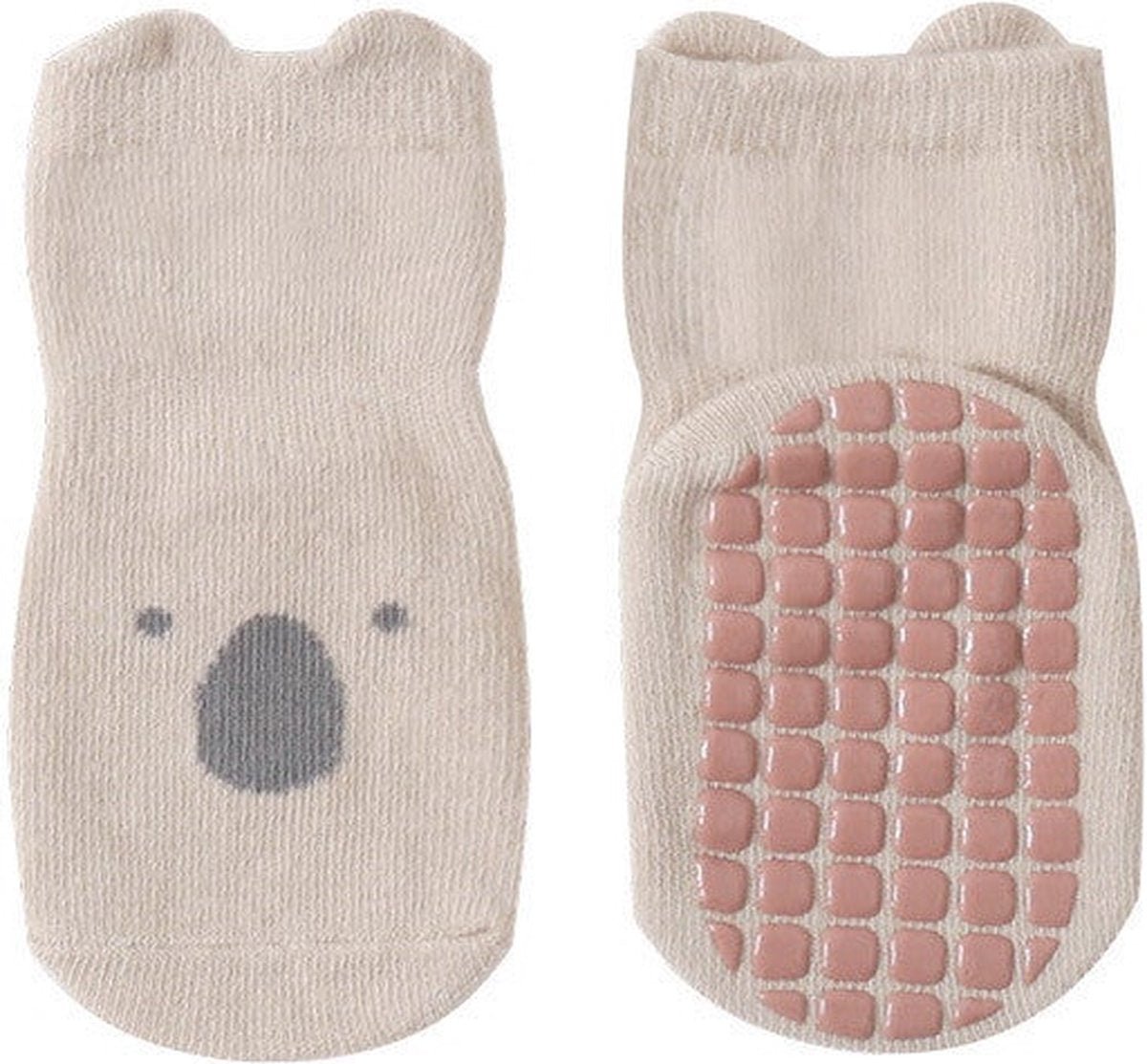 3 Paires - Chaussettes Antidérapantes Bébé - Chien Koala - 1-3 ans