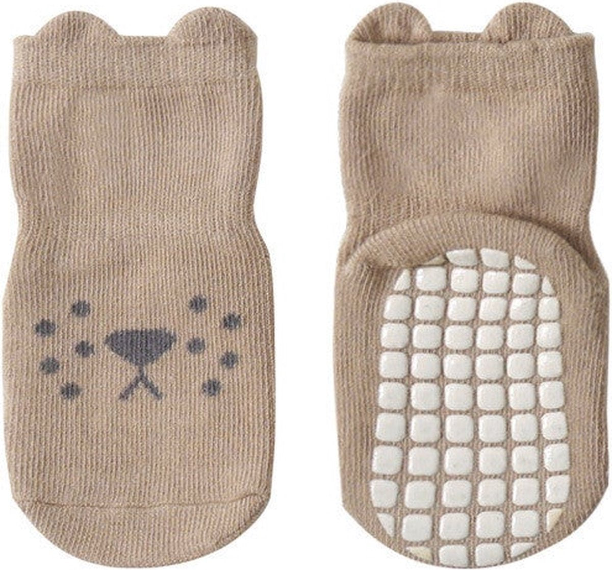 3 Paires - Chaussettes Antidérapantes Bébé - Chien Koala - 1-3 ans