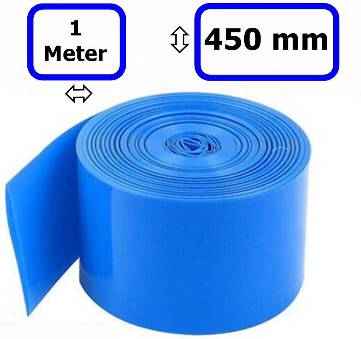 1 mètre - 450 mm d'enveloppe de tube thermorétractable en PVC BatteryPack