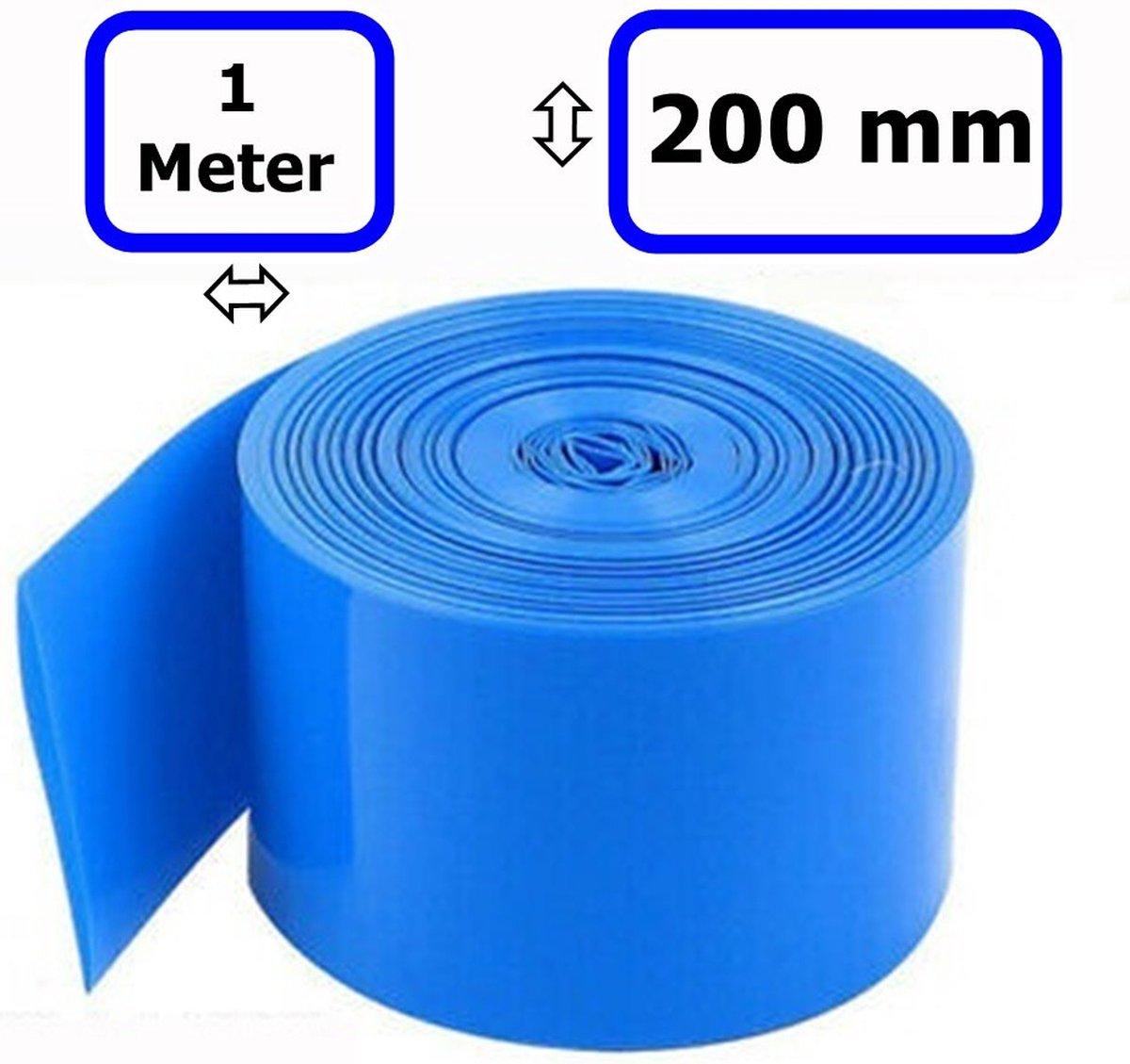 1 mètre - 200 mm d'enveloppe de tube thermorétractable en PVC BatteryPack