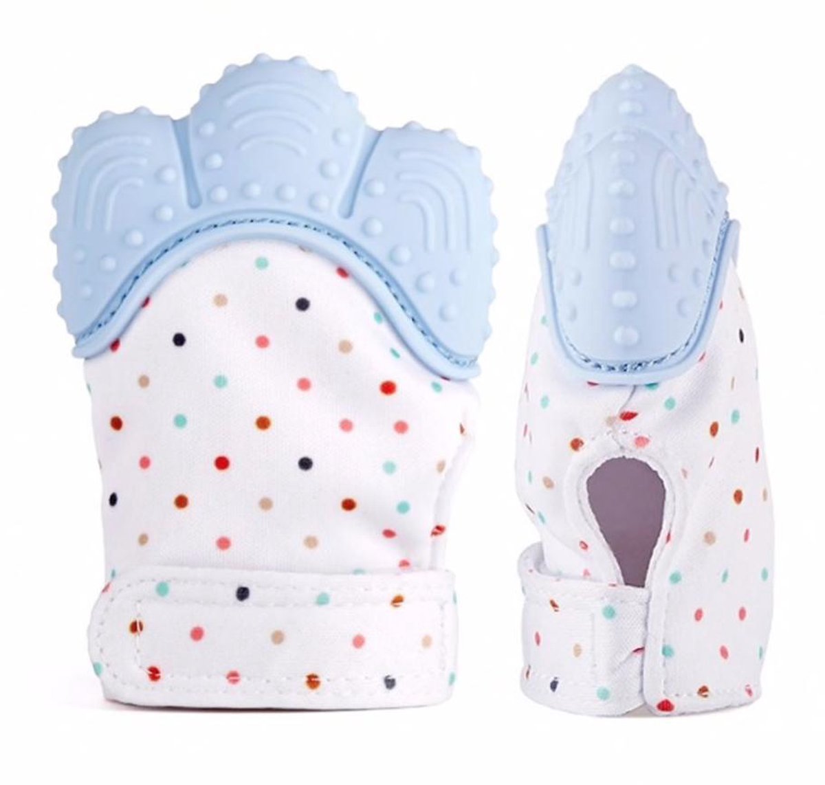 2x Bite gant - Pastel Blue - Bite - jouets - gant - anneau de dentition - jouets - cadeau de shower de bébé