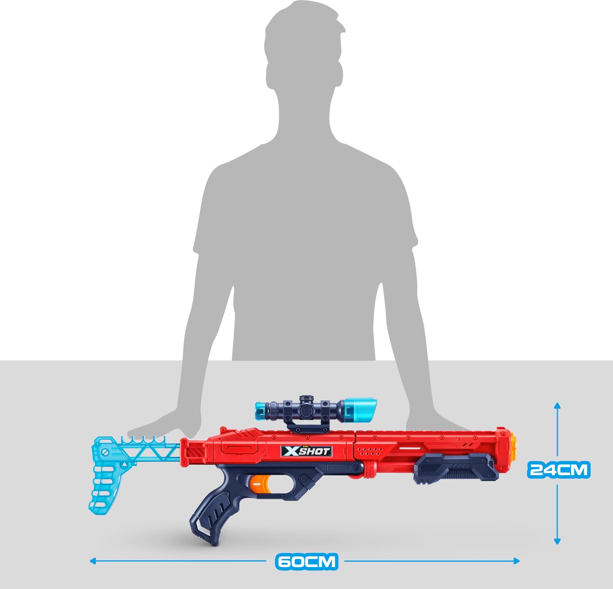 Zuru X- Shot Excel Hawk Eye Blaster avec 16 fléchettes