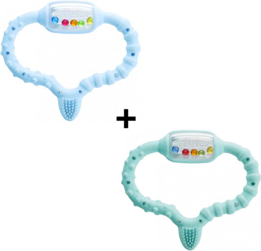 2x Anneau de Dentition Curaprox - Blauw & Turquoise