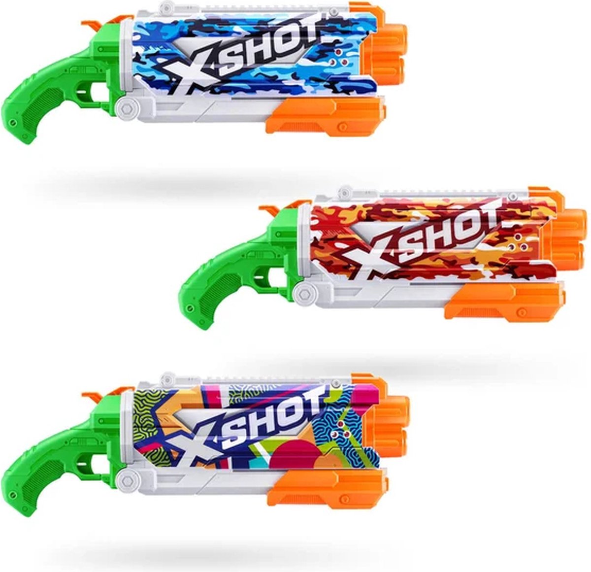 ZURU X- Shot Pistolet à eau à remplissage Fast Skins Pump Action, 500 ml