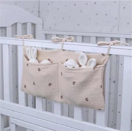 1 pièce - Organisateur de sac de parc Bébé - Sac de rangement pour parc - Beige