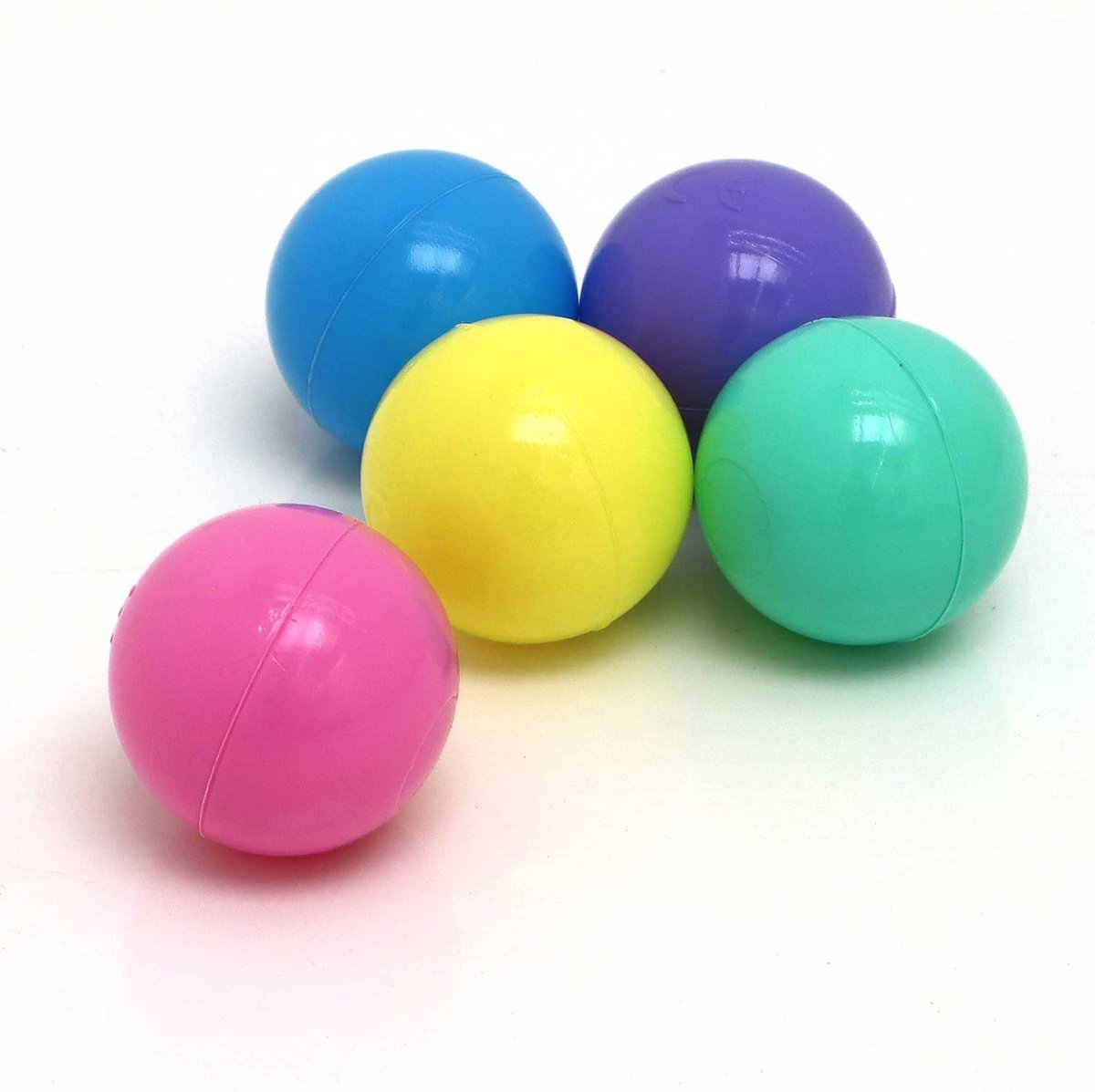 50 Balles colorées pour piscine à balles - Balles de jeu en plastique pour piscine à balles Bébé de 5,5 cm