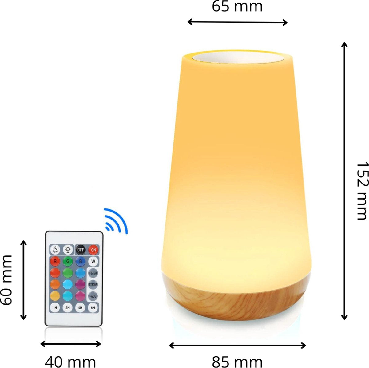 2 pièces - veilleuse pour adultes - lampe de table - veilleuse rechargeable USB enfants - lampe de lecture - Lumière de réveil - Lampe d'ambiance - Éclairage LED - lampe de chevet pour bébé, enfants & adultes - dimmable - commande tactile - 15 CM