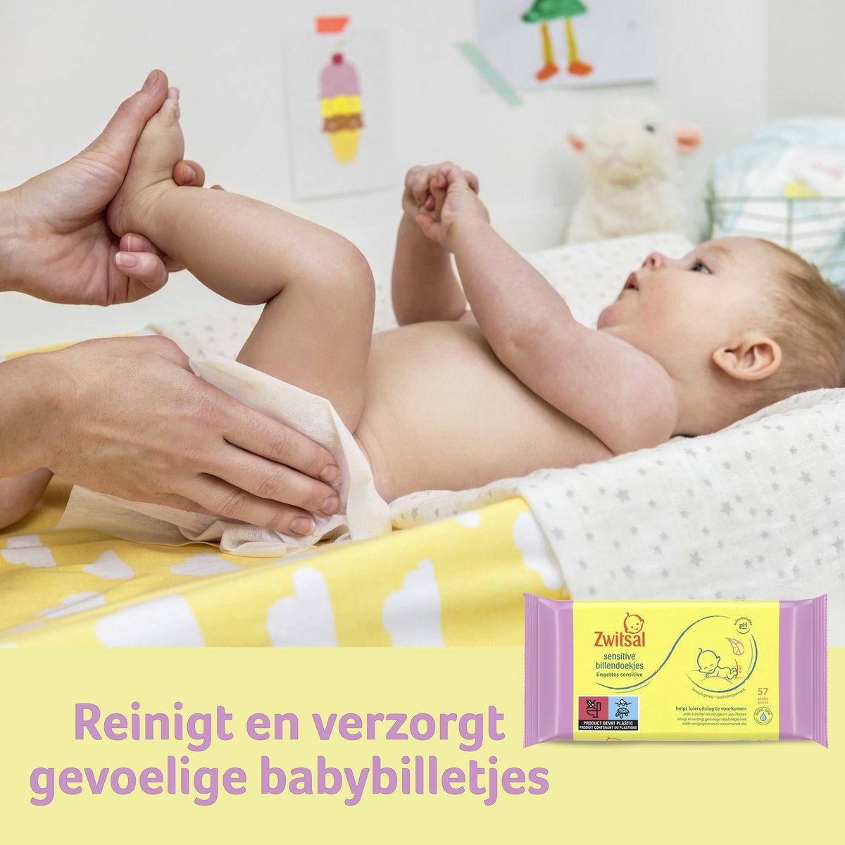 Zwitsal Bébé Lingettes Sensitive - 1368 Lingettes - Pack Zwitsal