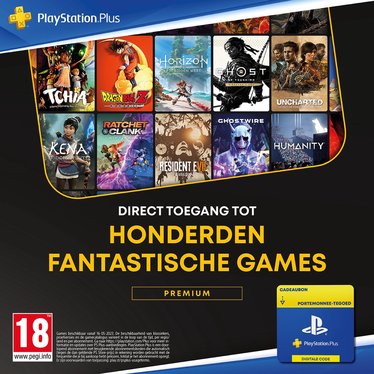 100 euro PlayStation Store tegoed - PSN Playstation Network Kaart (NL)