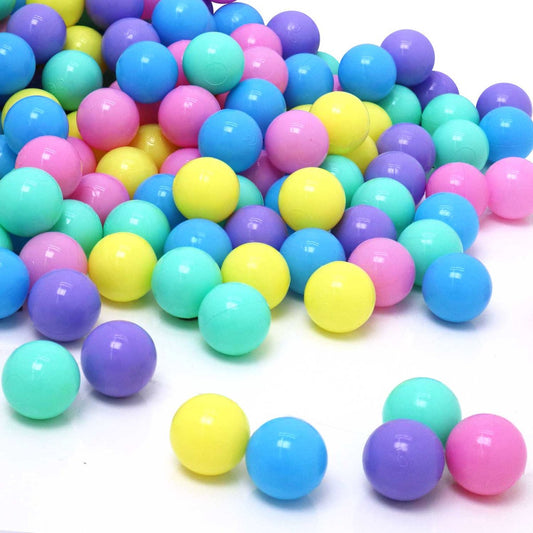 50 Balles colorées pour piscine à balles - Balles de jeu en plastique pour piscine à balles Bébé de 5,5 cm