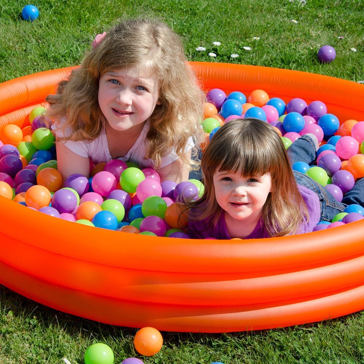 200 balles de bain boule 5,5cm couleurs pastel