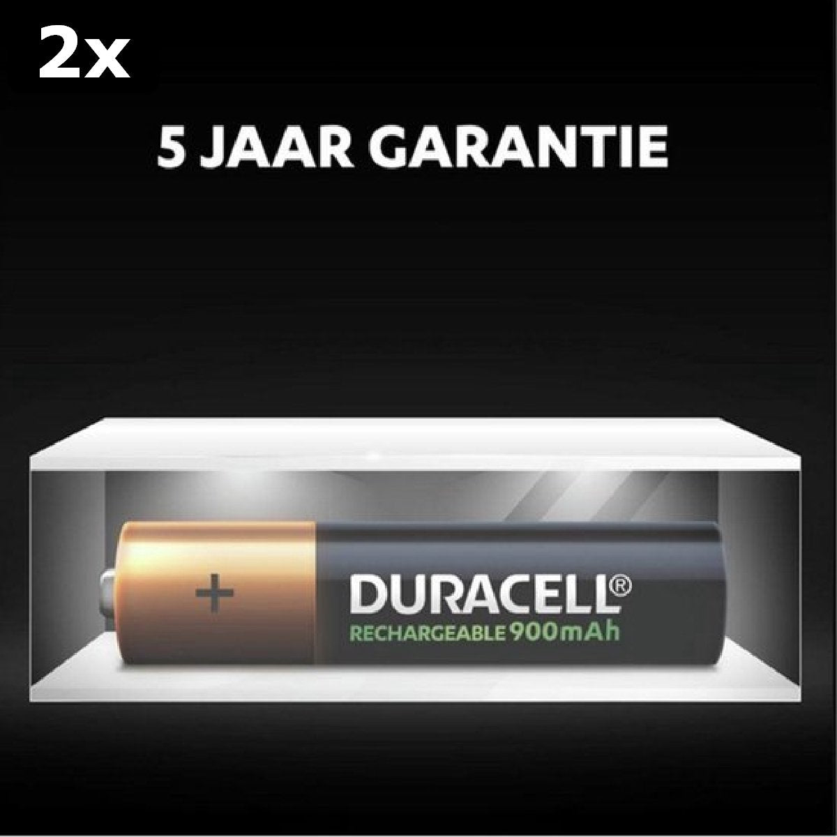 2 piles rechargeables Duracell AAA 900 mAh - 4 pièces