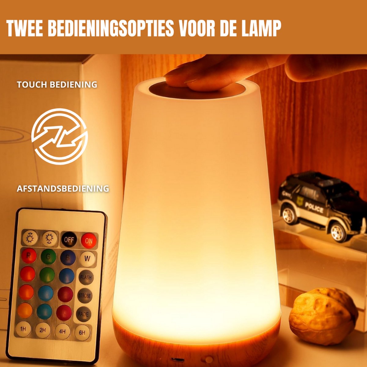 2 pièces - veilleuse pour adultes - lampe de table - veilleuse rechargeable USB enfants - lampe de lecture - Lumière de réveil - Lampe d'ambiance - Éclairage LED - lampe de chevet pour bébé, enfants & adultes - dimmable - commande tactile - 15 CM